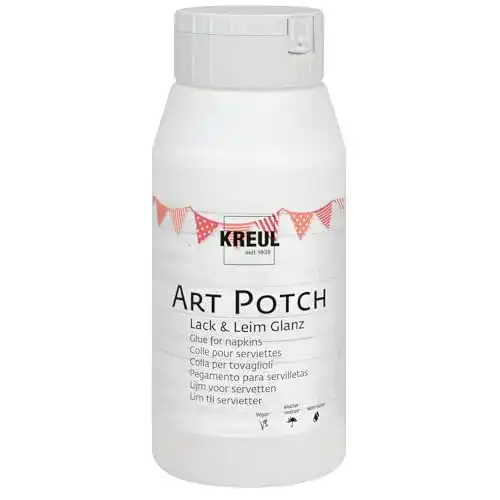 Serviettenkleber Kreul 49153 – Art Potch Lack und Leim transparent