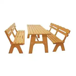 Bierzeltgarnitur mit Lehne Degamo für Garten und Outdoor