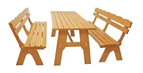 Bierzeltgarnitur mit Lehne Degamo für Garten und Outdoor
