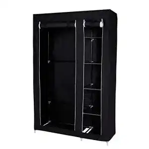 Faltbarer Stoff-Kleiderschrank Dibea 175x110x45 cm