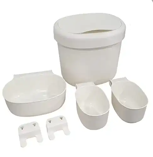 Windeleimer von IKEA im 4er-Set, weiß, 27 x 23 x 26 cm