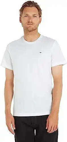 Weißes Tommy Hilfiger Herren T-Shirt Tjm Xslim Jersey Tee