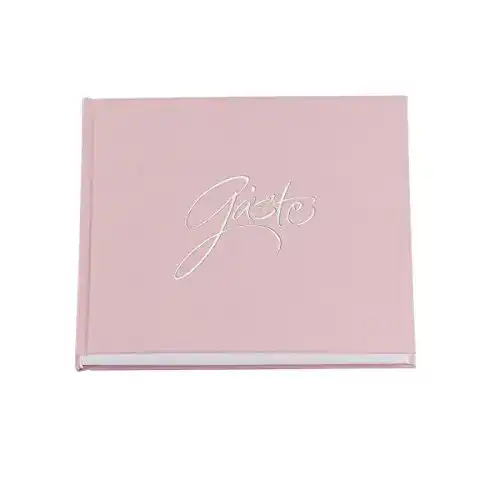 Gästebuch Rössler Papier Forever in Altrose, 210 x 210 mm