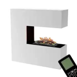 Glow Fire Elektrokamin mit Wasserdampf-Technik und Fernbedienung