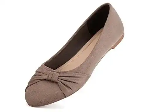 Ballerinas Maxmuxun Damen Geschlossene Flache Schuhe für Freizeit