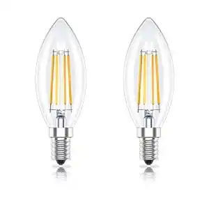 Dimmbares E14 LED Leuchtmittel in Kerzenform, 4W, 2er-Pack