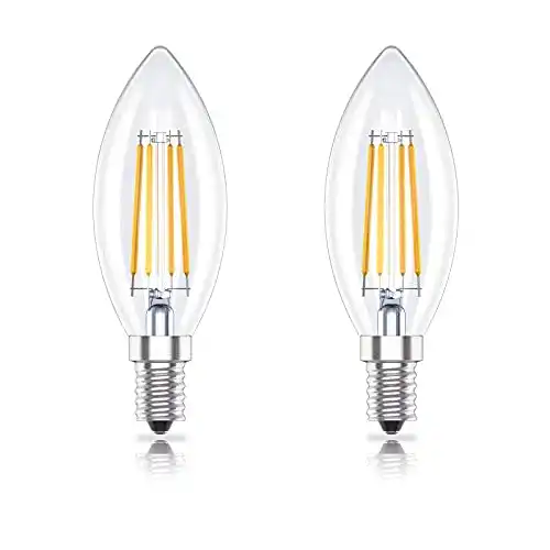 Dimmbares E14 LED Leuchtmittel in Kerzenform, 4W, 2er-Pack