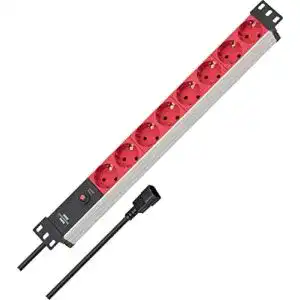 19 Zoll Steckdosenleiste Brennenstuhl Alu-Line 8-fach mit 2m Kabel