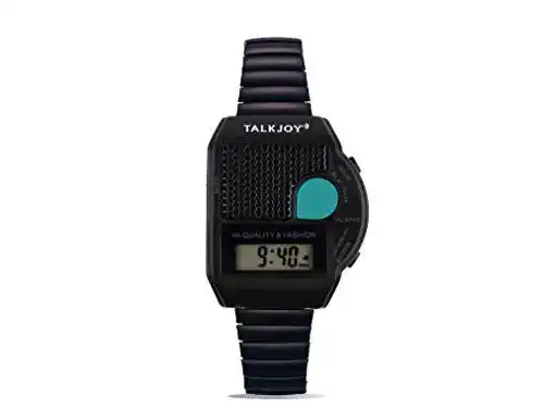Sprechende Armbanduhr TalkJoy Profi mit Metallzugarmband