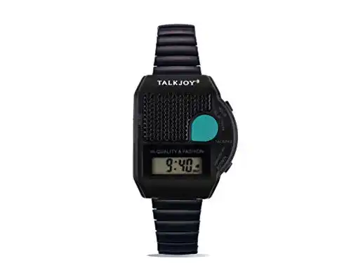Sprechende Armbanduhr TalkJoy Profi mit Metallzugarmband