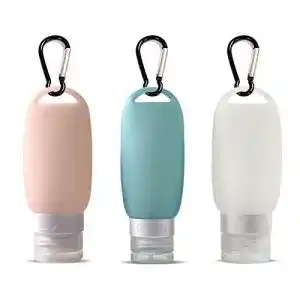 Reiseflaschen aus Silikon von Besylo – nachfüllbare Reisebehälter (3 Stück, 60ml)