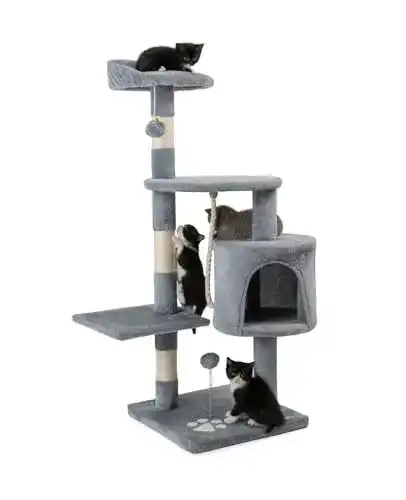 Kratzbaum Lionto Kletterbaum für Katzen mit 112 cm Höhe