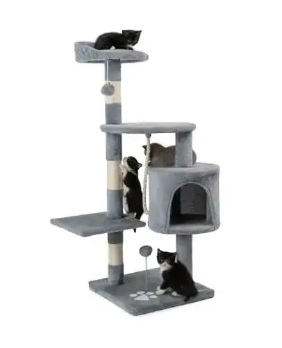 Kratzbaum Lionto Kletterbaum für Katzen mit 112 cm Höhe