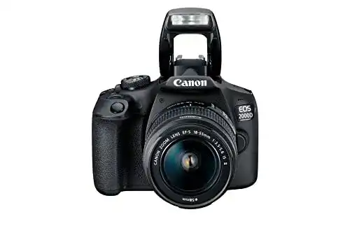 Canon EOS 2000D Spiegelreflexkamera mit EF-S 18-55 IS II Objektiv