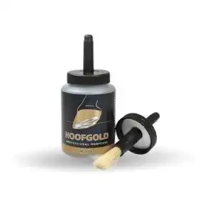 Huföl Hoofgold für Pferde mit Pinsel zur täglichen Hufpflege 500 ml