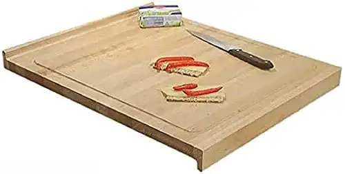 Schneidebrett aus Holz von Stella Trading Beidseitig verwendbar mit Saftrille