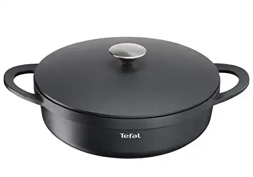 Servierpfanne Tefal E21872 TRATTORIA 28cm, Aluguss, Gussdeckel
