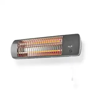 Nedis HTBA10GY Heizstrahler Bad-Schnellheizer 1200W für 12m² in Grau
