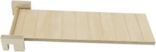 Hühnerleiter Getzoo schwenkbare Holzrampe 32 x 10 cm