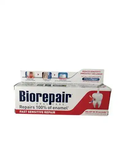 Biorepair Zahnpasta 3er Pack Sensitiv 75ml für Zahnreparatur