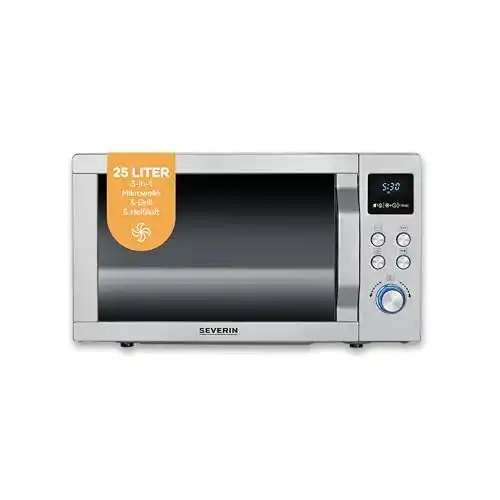Severin Mikrowelle mit Grill und Heißluftfunktion 3-in-1