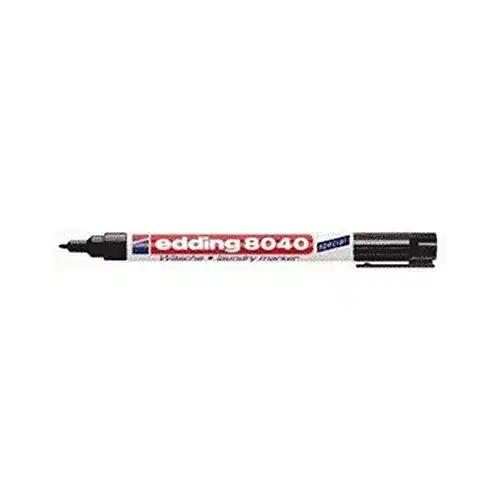 Edding 8040 Textilstift Wäschemarker in Schwarz – Permanentes Beschriften