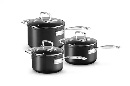 Le Creuset Aluminium-Antihafttöpfe 3-teilig im Vergleich
