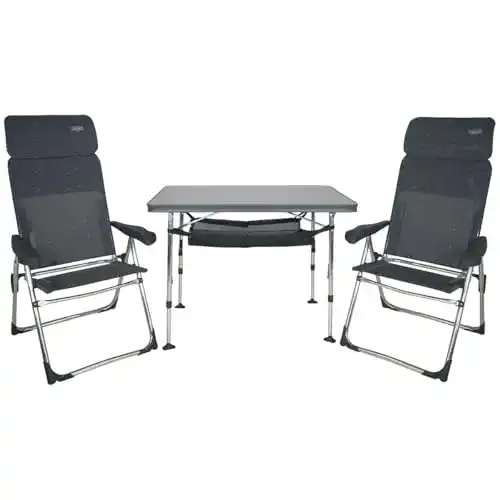 Campingtisch-Set Crespo FRA611966 Metallstuhl und Tischset Valencia