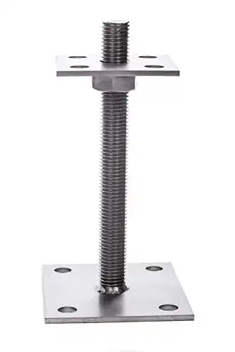 Verstellbarer Pfostenträger KTC Tec aus Edelstahl