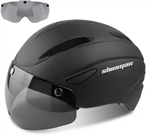 Fahrradhelm mit Visier von Shinmax für Sicherheit und Komfort