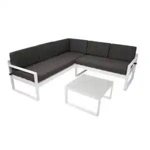 Lounge-Möbel-Set Degamo Alu Loungeset Gartensofa Arese 192×192 cm