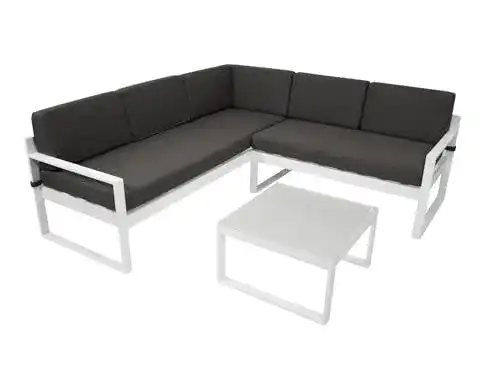 Lounge-Möbel-Set Degamo Alu Loungeset Gartensofa Arese 192×192 cm