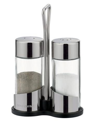 Salz- und Pfefferstreuer Set von Tescoma aus Glas und Edelstahl