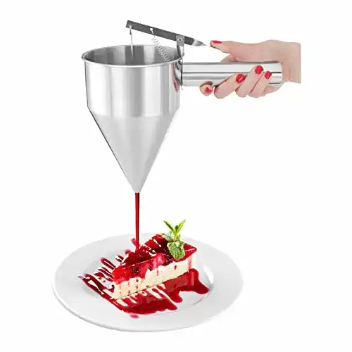 Teigportionierer Royal Catering RCFT-1.3 aus Edelstahl mit Fülltrichter