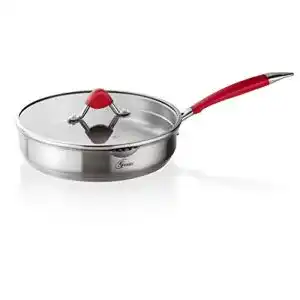 Genius Steelfit PRO 500 Bratpfanne 24 cm mit Glasdeckel