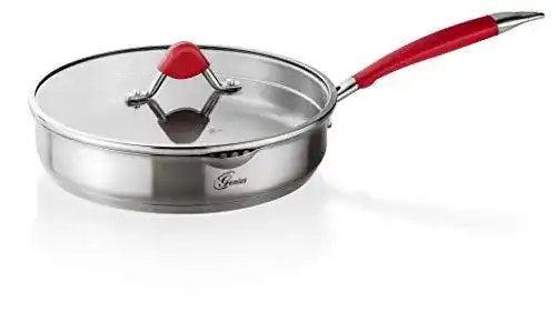Genius Steelfit PRO 500 Bratpfanne 24 cm mit Glasdeckel