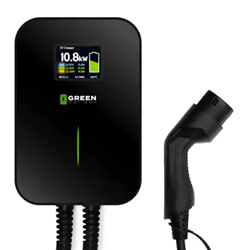 Wallbox Green 11kW EV Charger mit Typ 2 Ladekabel