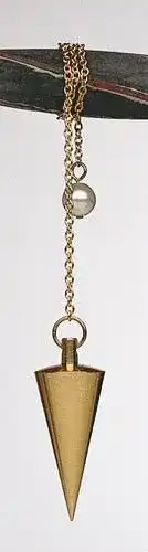 Pendel Yecna aus massivem, poliertem Messing mit 33 mm und 16 g