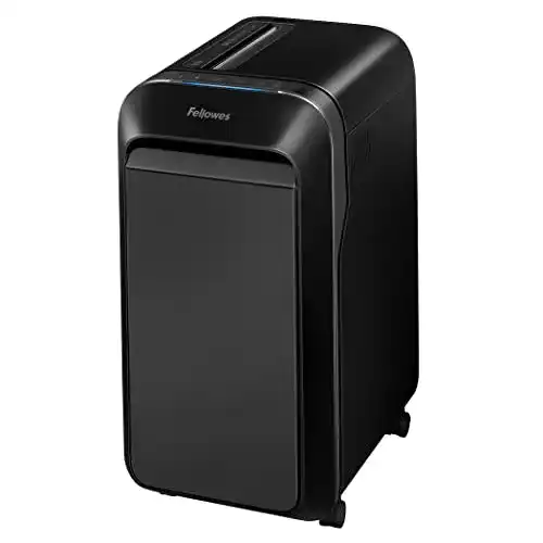 Fellowes Aktenvernichter für 20 Blatt mit Partikelschnitt und 30L Papierkorb