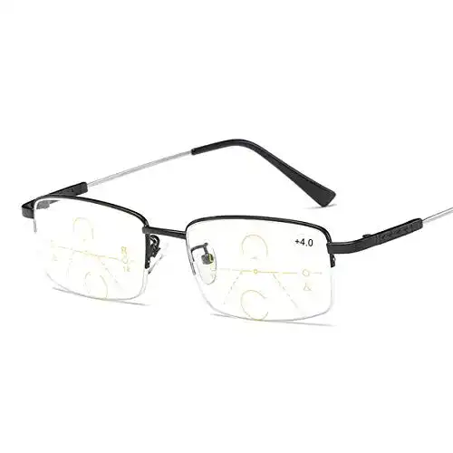 Gleitsichtbrille mit multifokalen Gläsern und Blaulichtfilter