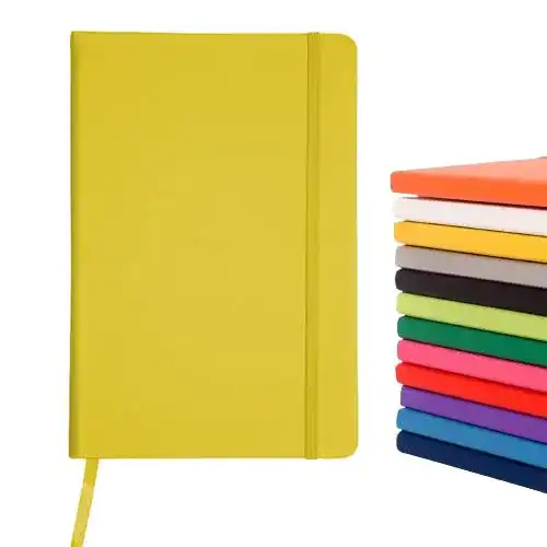 Notizbuch Projects A5 liniert mit Hardcover, Gummiband und Lesezeichen