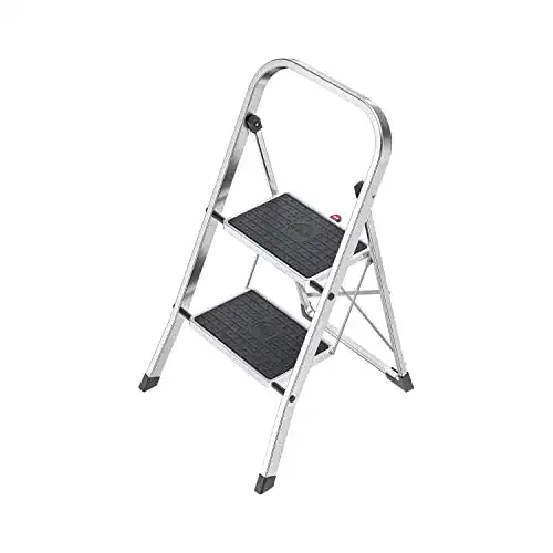 Hailo Alu-Klapptritt StandardLine mit 2 großen Stahl-Stufen