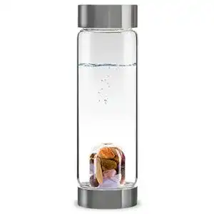 Vitajuwel ViA 5 Elements Wasserflasche mit Amethyst und Edelsteinen
