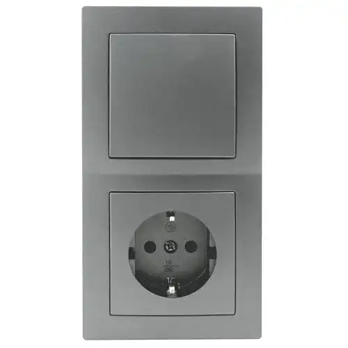Steckdosen-Lichtschalter MC Power Flair Wandsteckdosen Set