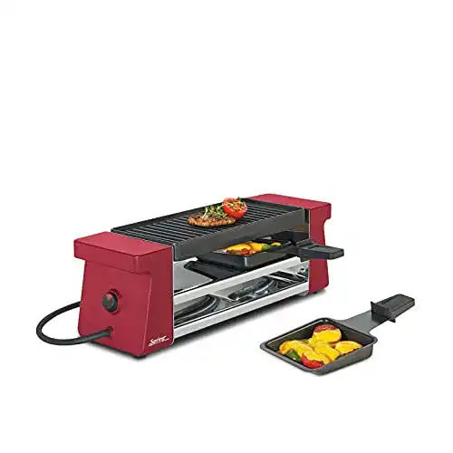 Raclette für 2 Personen Spring Raclette2 Compact – rot