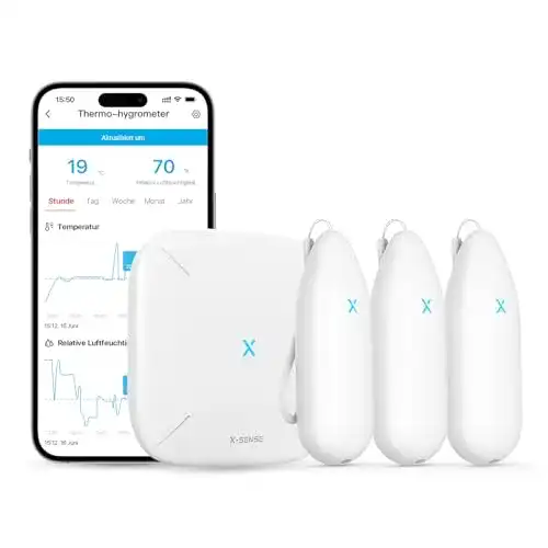 Feuchtigkeitsmessgerät X-Sense WLAN Hygrometer und Thermometer