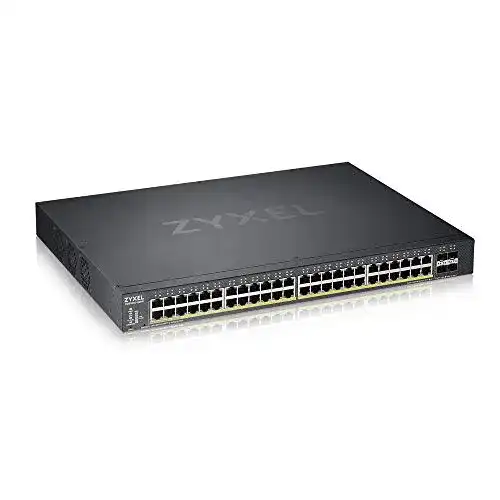 48-Port Switch Zyxel Gigabit Ethernet Smart-Managed PoE+