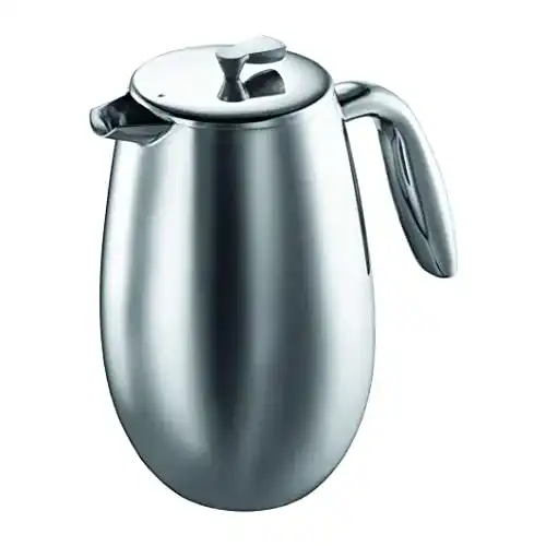 Bodum Kaffeebereiter Doppelwandig French Press 1L Edelstahl