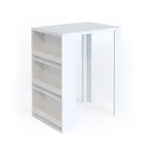 Bartisch Vicco für Esszimmer in Weiß, 57 x 80 cm