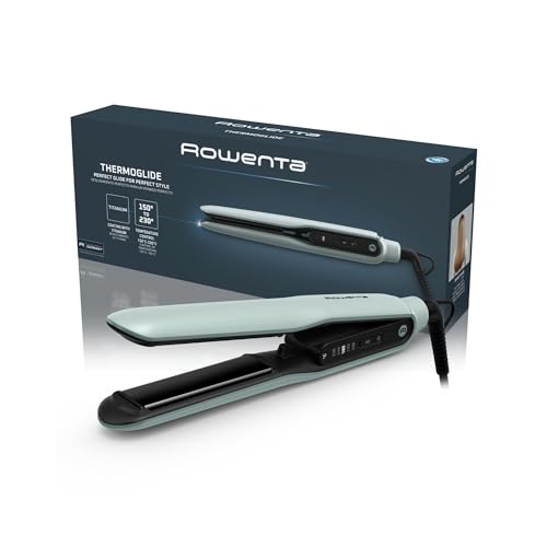 Rowenta Thermoglide Haarglätter mit Titanium-Beschichtung und 5 Temperaturstufen